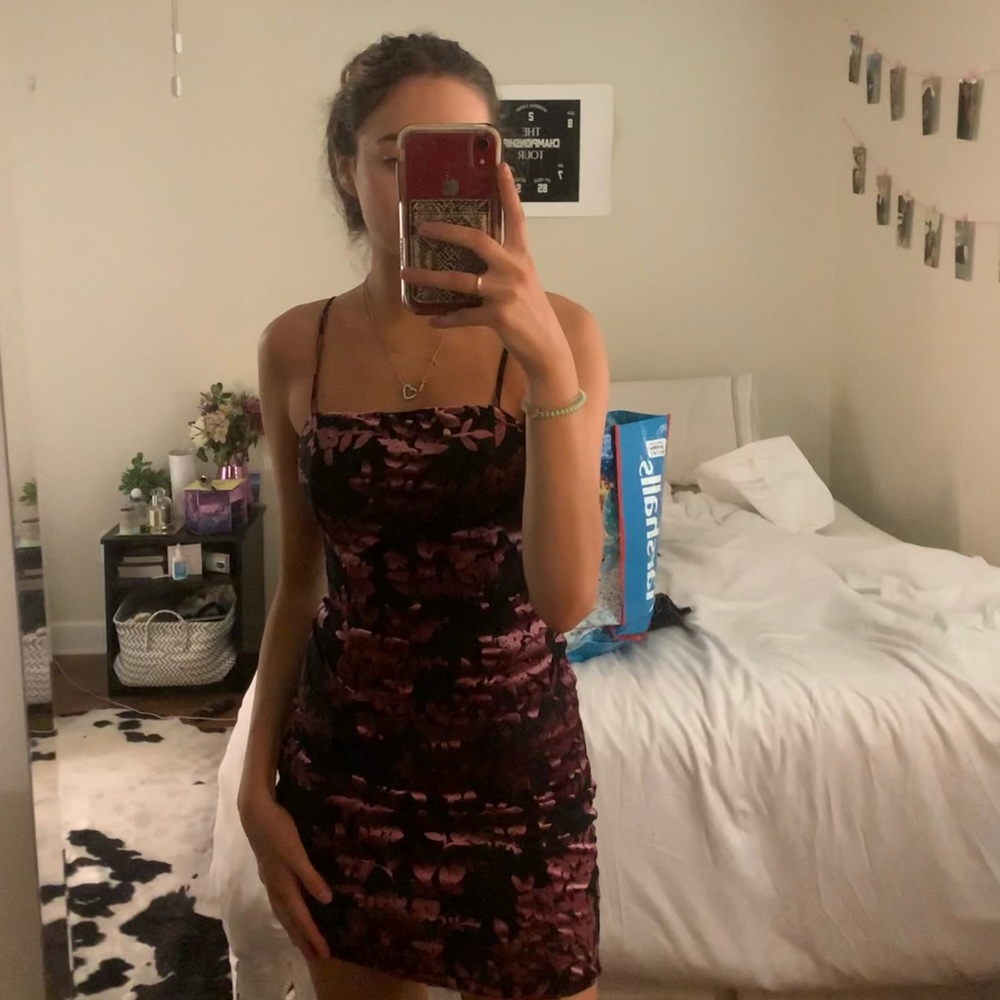 Forever 21 velvet bodycon dress!